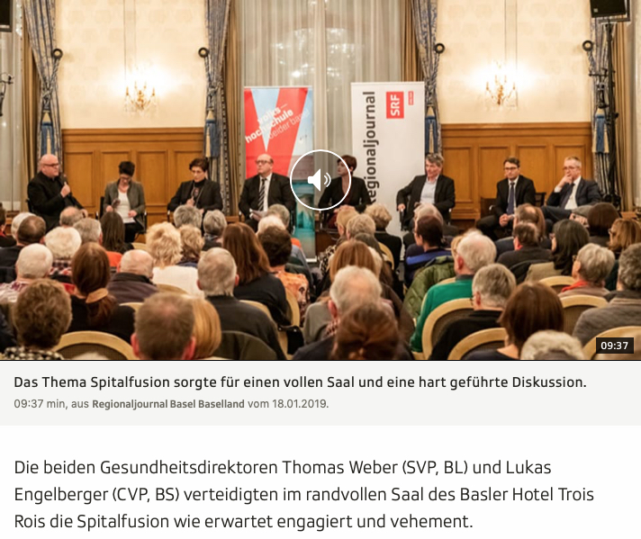 Thomas Weber, SRF: „Stadtgespräch“ zur Spitalfusions-Abstimmung