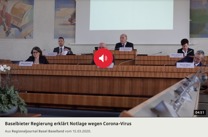 Thomas Weber, Regierungsrat beschliesst weitergehende Massnahmen, um die Ausbreitung des Coronavirus einzudämmen