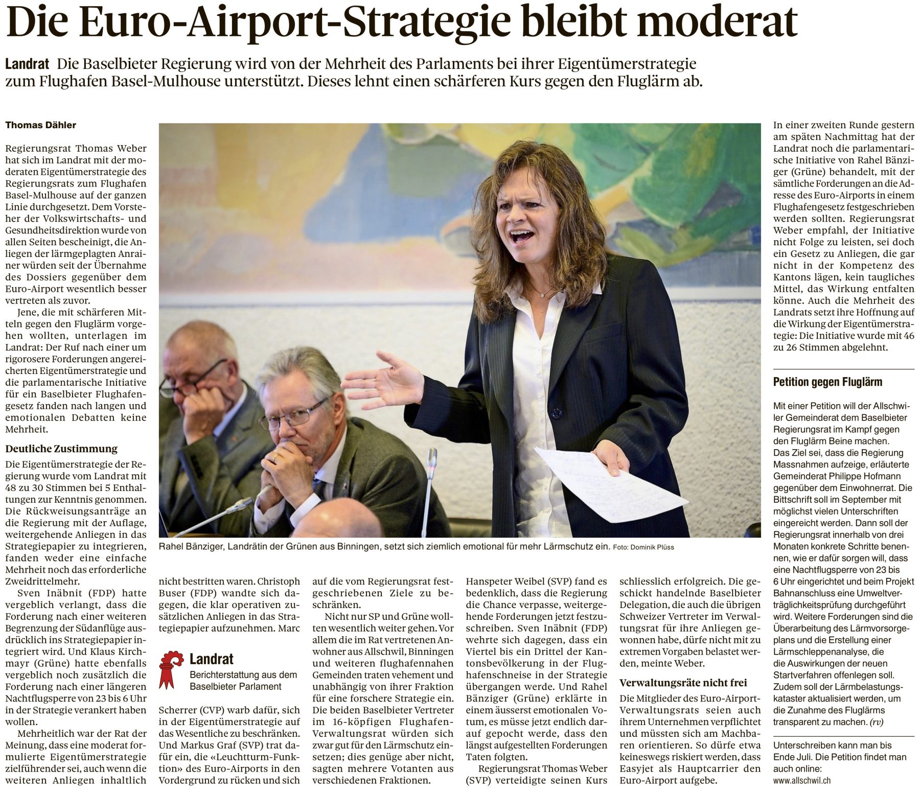Thomas Weber, BaZ: „Die Euro-Airport-Strategie bleibt moderat“